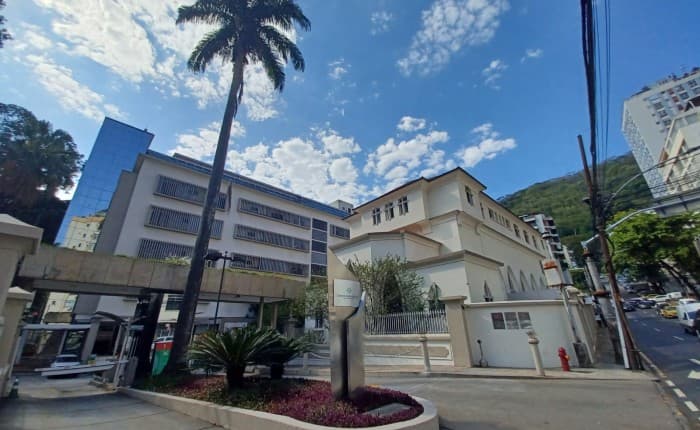 Fachada da Casa de Saúde São José no Humaitá